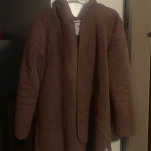 Pink sweat shirt like coat